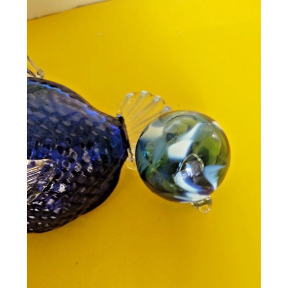 Murano Hand Blown Angel Fish & Glass Ball Hanging Ornaments - Picture 5 of 12
